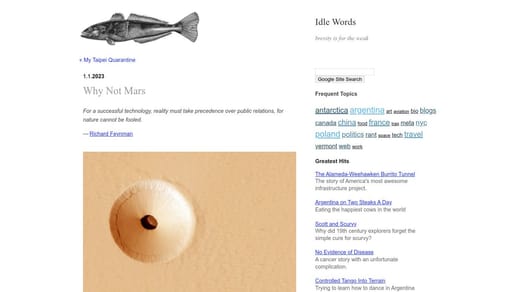 Why Not Mars