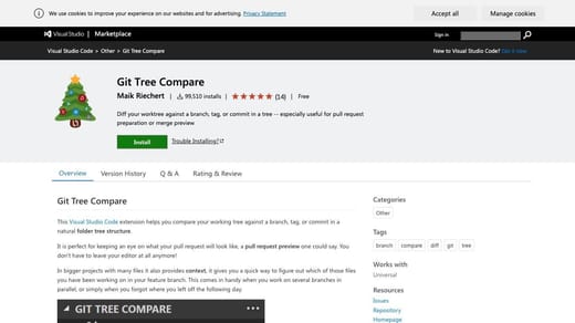 Git Tree Compare