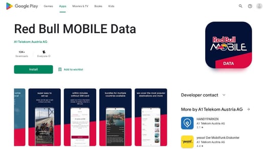 Red Bull Mobile Data App