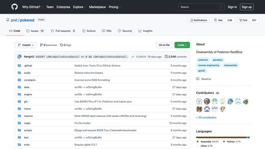 Pokered Auf GitHub