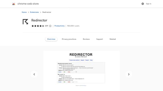 Chrome Plugin "Redirector"