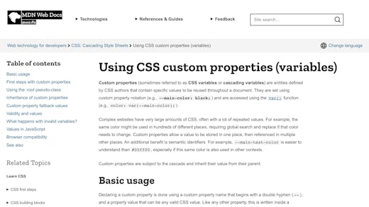 Developer Mozilla Org En Us Docs Web CSS Using CSS Custom Properties