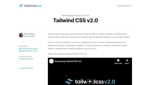 Version 2 0 Von Tailwind CSS