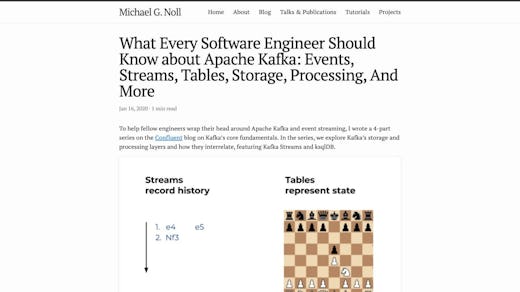What Every Software Engineer Should Know about Apache Kafka Events Streams Tables Storage Processing and More