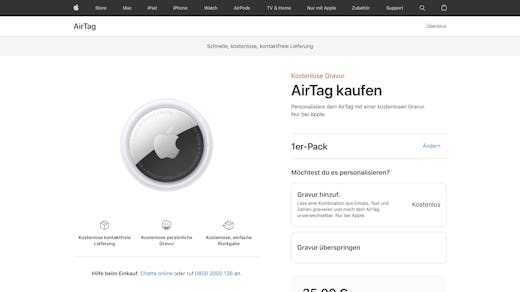 WWW Apple Com De Shop Buy Airtag Airtag 1er Pack